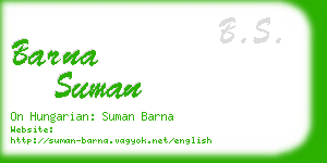 barna suman business card